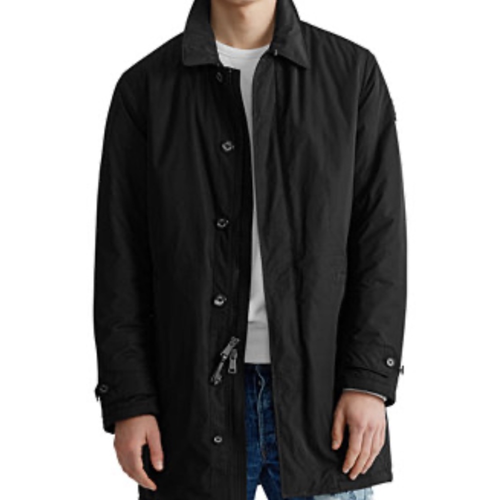 Polo Ralph Lauren Black Water Resistant Commuter Coat. Size M